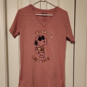 Peanuts Joe Cool Cedar Fair T-Shirt I Woke Up Like This